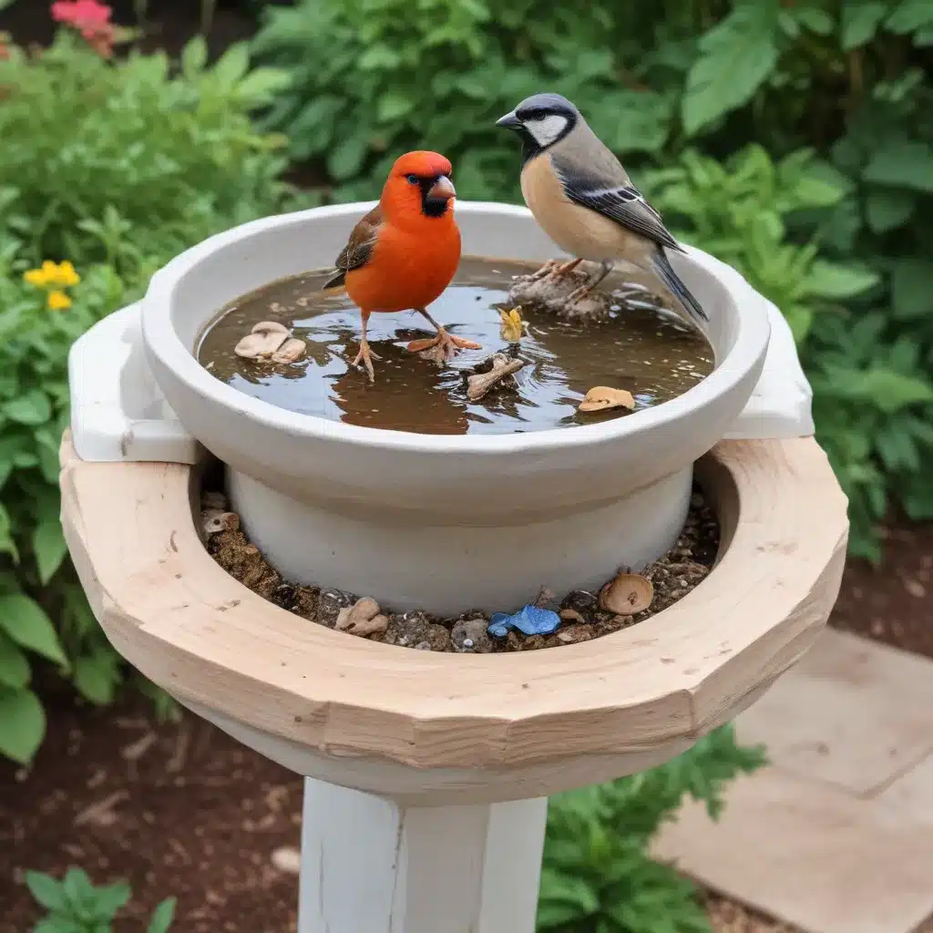 DIY Farmhouse-Style Bird Baths: Creating Watering Holes for Feathered Friends