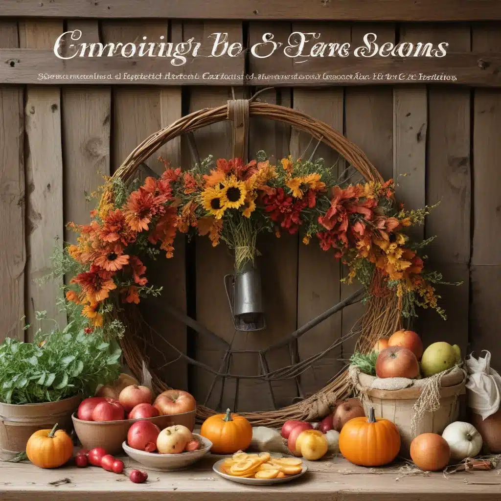 Embracing the Seasons: Seasonal Recipes, Crafts, and Celebrations at the Farm