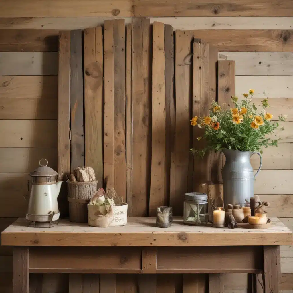 Rustic Charm: Upcycling Barn Wood, Vintage Finds, and Natural Materials into Decor