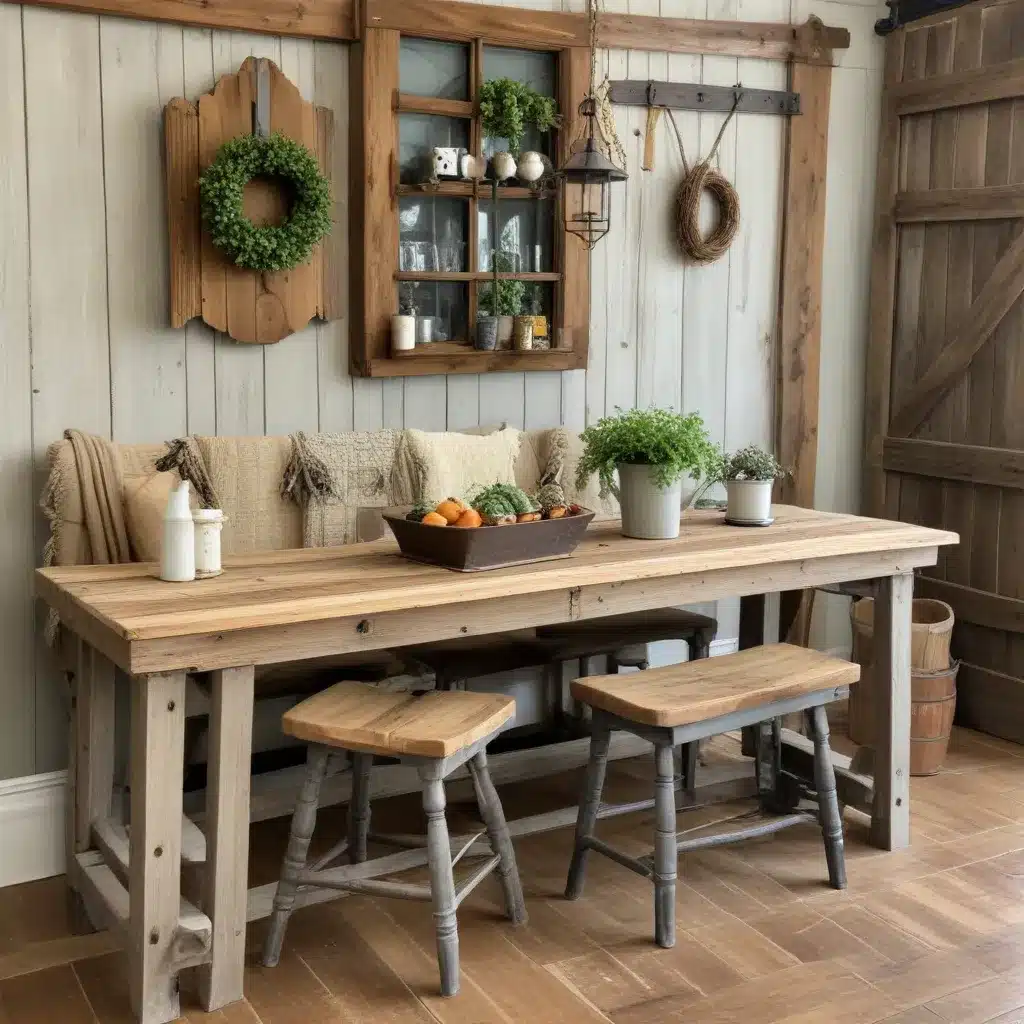 Rustic Charm: Upcycling Barn Wood and Vintage Farm Finds