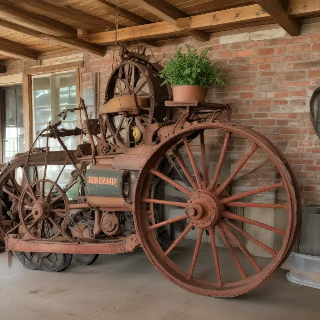 Rustic Refinement: Repurposing Vintage Farm Equipment into Decor