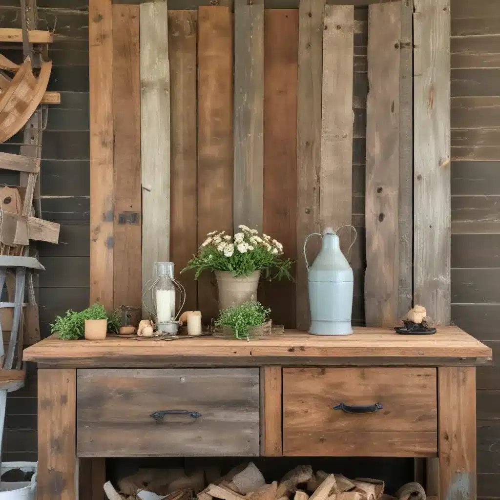 Rustic Refinement: Upcycling Vintage Farm Materials